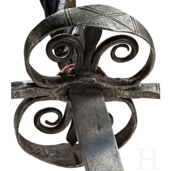 A German two-hand sword, circa 1600