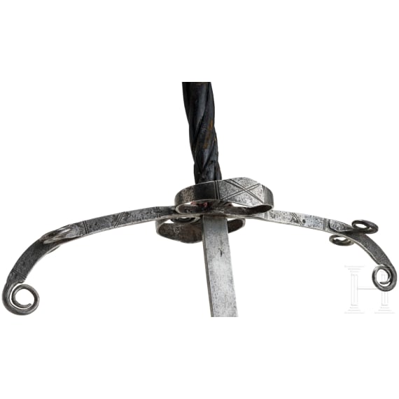 A German two-hand sword, circa 1600