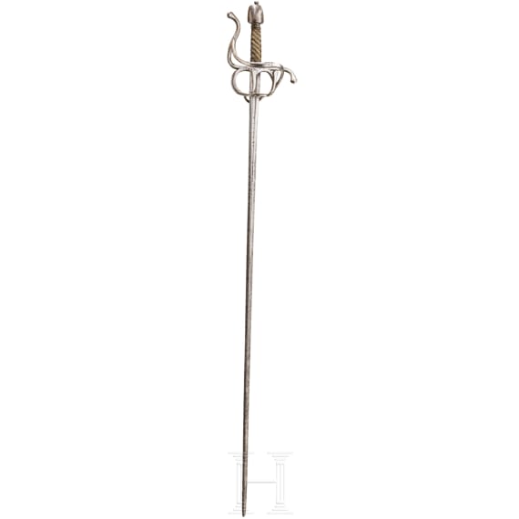 A German rapier with one-sided guard, circa 1600