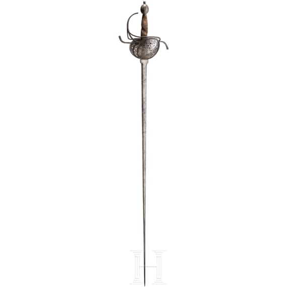A German military rapier of the Pappenheim type, circa 1620