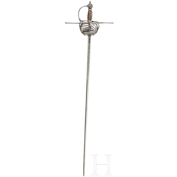 A Spanish swept hilt rapier, 17th century