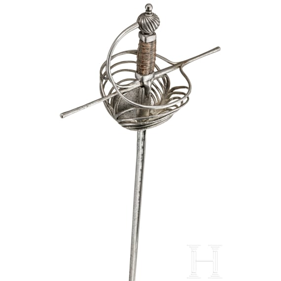 A Spanish swept hilt rapier, 17th century