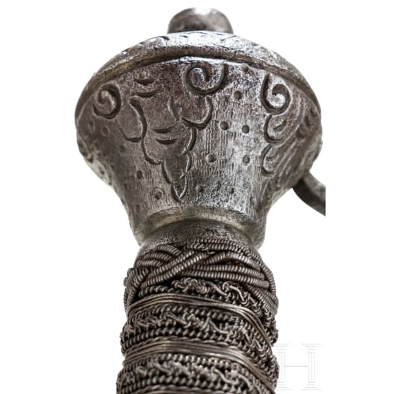 A southern German officer's campaign sword with cut pinecone d&eacute;cor, presumably Augsburg, circa 1660