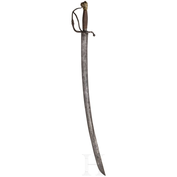 A Swiss or South German campaign sabre with lion head pommel, 2nd half of the 17th century