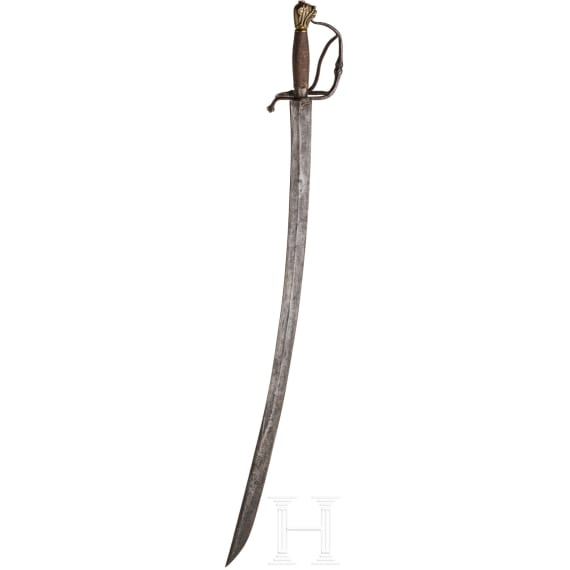 A Swiss or South German campaign sabre with lion head pommel, 2nd half of the 17th century