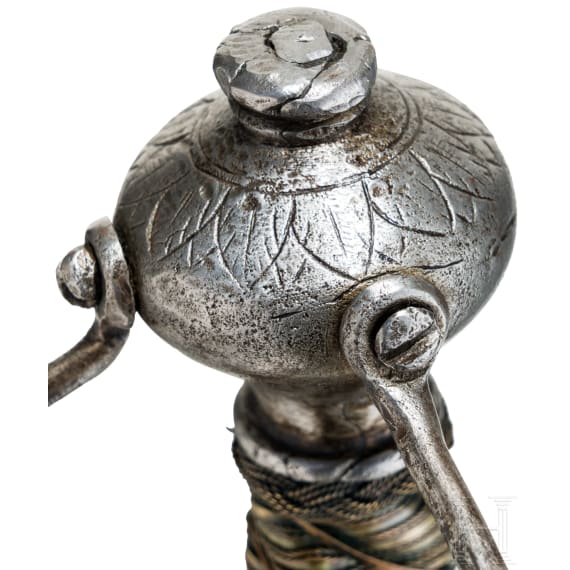 A German campaign sabre with a fine calendar blade, dated 1685