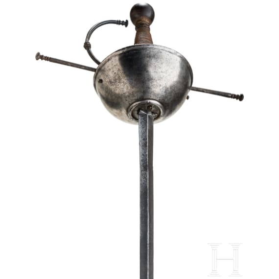 A Spanish cup-hilt-rapier, late 17th century