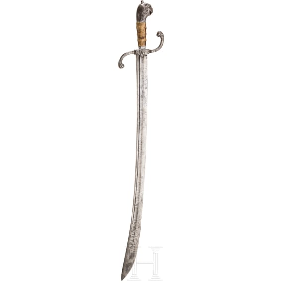A heavy German officer's heavy campaign sabre, circa 1720 and later