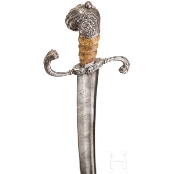 A heavy German officer's heavy campaign sabre, circa 1720 and later