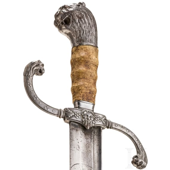 A heavy German officer's heavy campaign sabre, circa 1720 and later