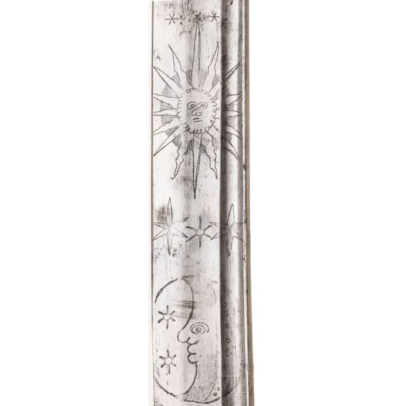 A heavy German officer's heavy campaign sabre, circa 1720 and later
