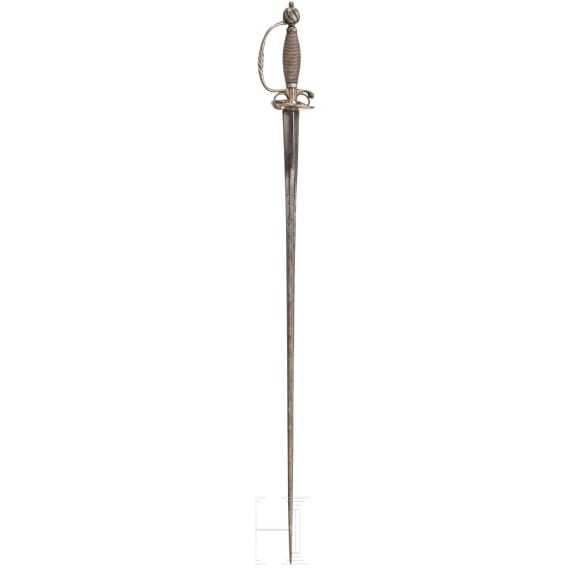 An English silver-mounted gala sword, mid-18th century