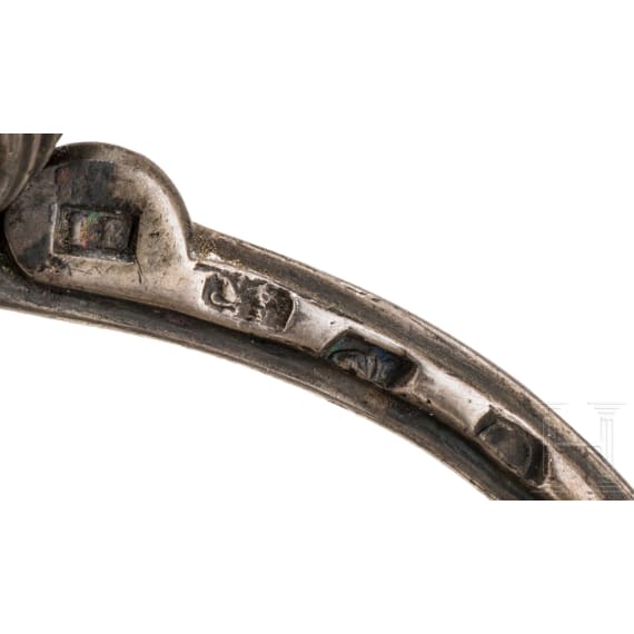 An English silver-mounted gala sword, mid-18th century