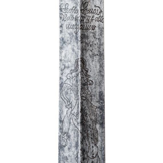 A sword blade with etched decoration, Solingen, circa 1630/40