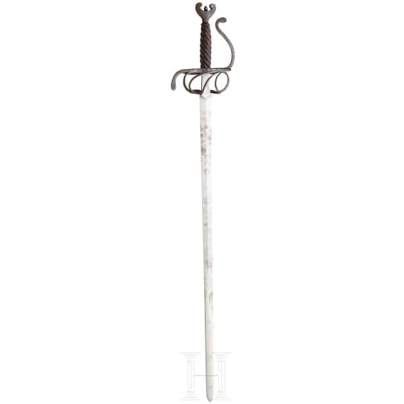 A rapier in the style of ca. 1600, historicism using some old parts, circa 1900