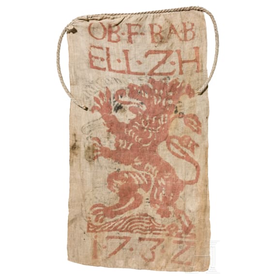 A German hunting cloth from Hesse-Darmstadt, dated 1732