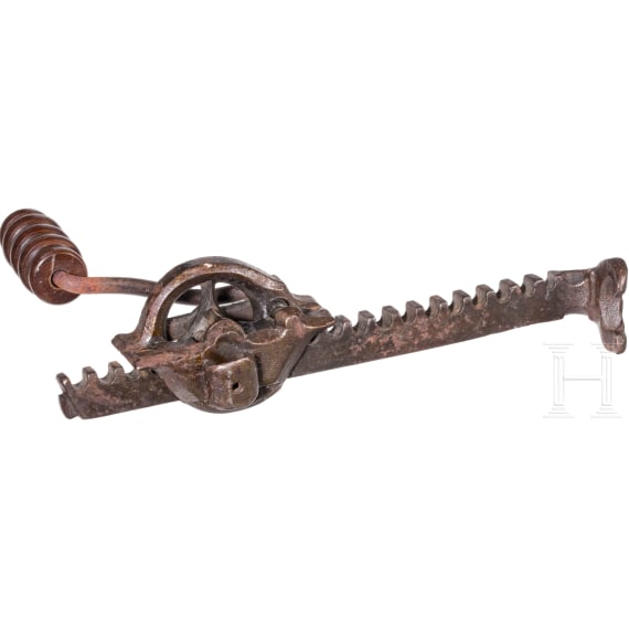 A crossbow winch, Nuremberg, dated 1540