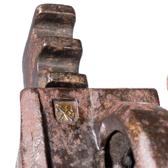 A crossbow winch, Nuremberg, dated 1540