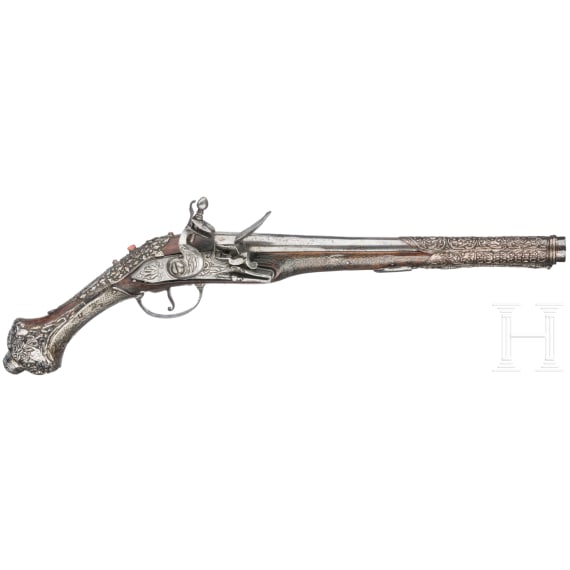 An Ottoman flintlock pistol, 19th century