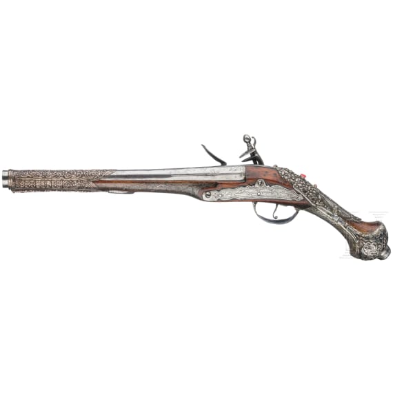 An Ottoman flintlock pistol, 19th century