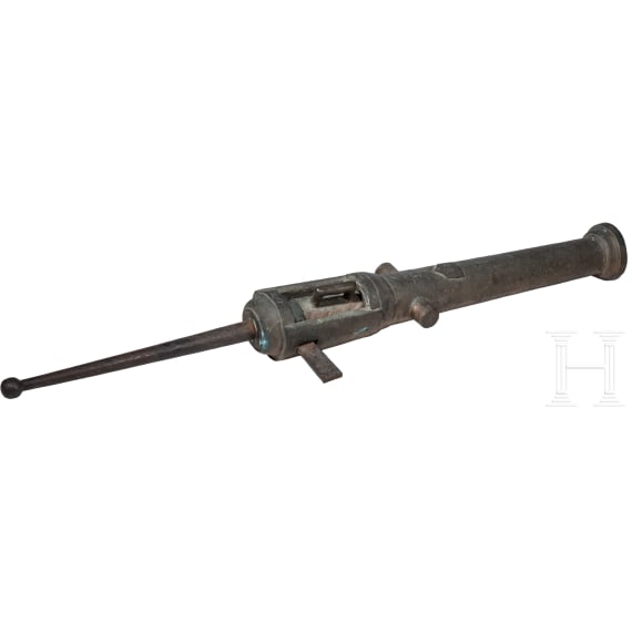 A large French bronze breech-loading cannon, 16th century