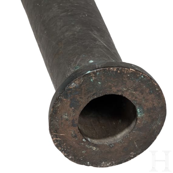 A large French bronze breech-loading cannon, 16th century