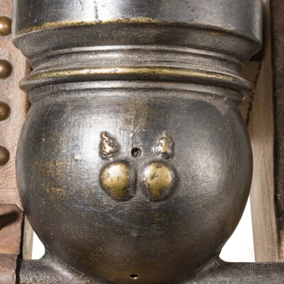 A bronze German artillery mortar in 18th century style (reproduction)