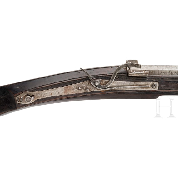 A German matchlock arquebus with push-button trigger, circa 1560/70