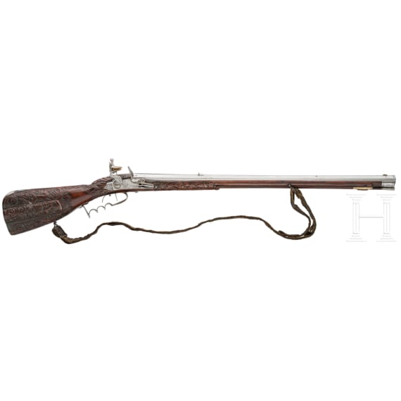 A deluxe princely flintlock rifle belonging to Friedrich VI of Baden-Durlach, Barthel Bauer and Johann Michael Maucher of Durlach, circa 1670