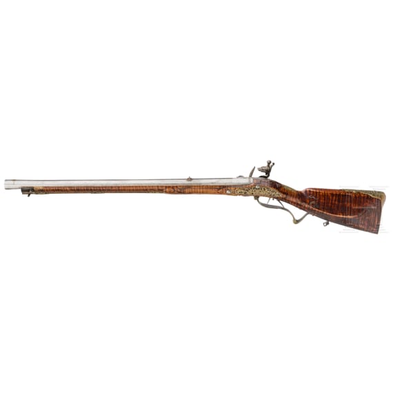A German flintlock rifle, Hans Loeffler in Ruhla, dated 1723