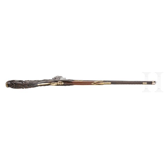 A fine Spanish miquelet smooth-bore rifle by Astiazaran of Guipuzcoa, circa 1800