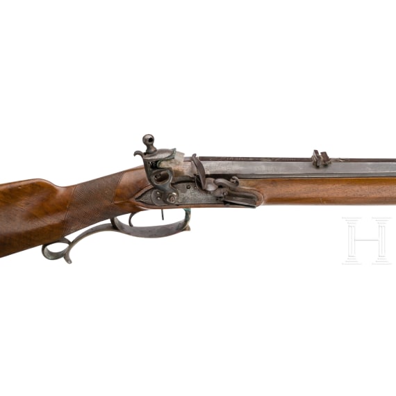 A flintlock rifle, Teutenberg in Herdzingen (?), circa 1810