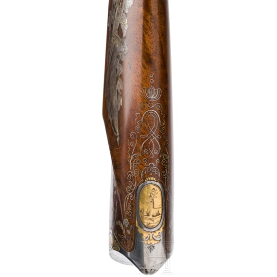 A significant deluxe side-by-side flintlock shotgun by Jean L&eacute;page, Paris, circa 1820