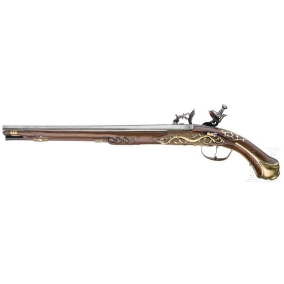 An Italian snaphance pistol, circa 1700
