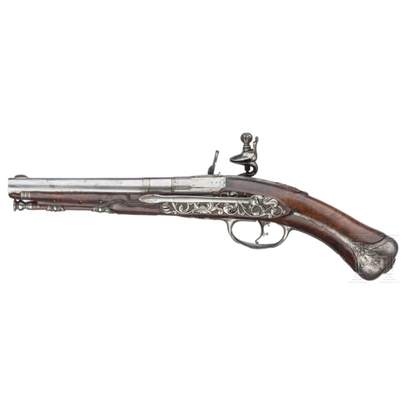A flintlock pistol by Pietro Fiorenti in Brescia (Italy), circa 1700