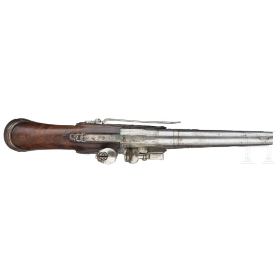 A flintlock pistol by Pietro Fiorenti in Brescia (Italy), circa 1700