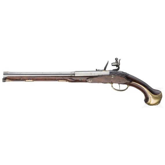 A flintlock pistol by J. W. Bongarde in D&uuml;sseldorf, circa 1780