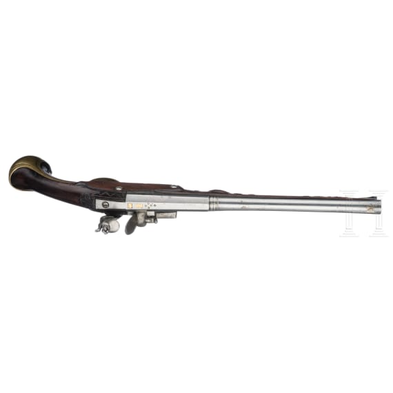 A flintlock pistol by J. W. Bongarde in D&uuml;sseldorf, circa 1780