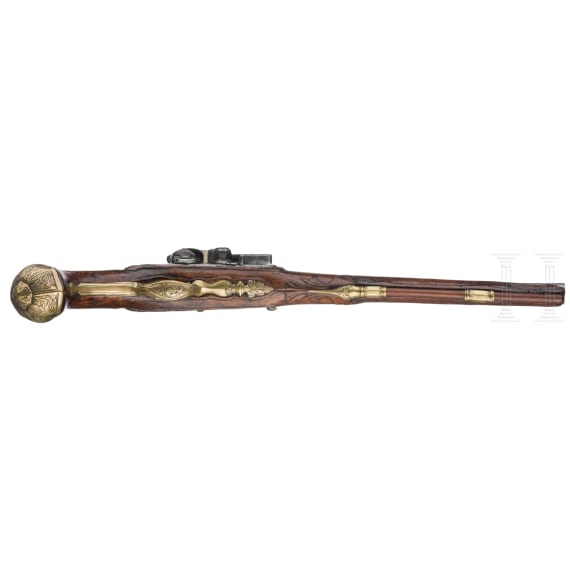 A flintlock pistol, Li&egrave;ge, circa 1720