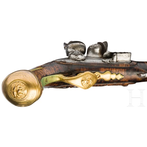 An Italian flintlock pistol, circa 1730