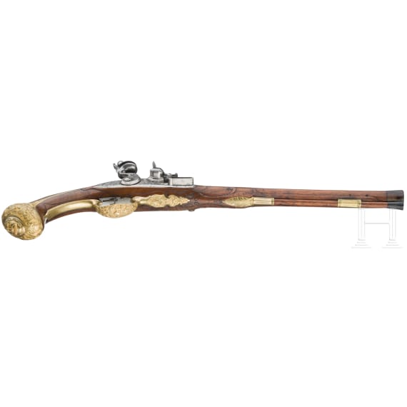A pair of fine flintlock pistols by Felix Roscher in Carlsbad, circa 1730
