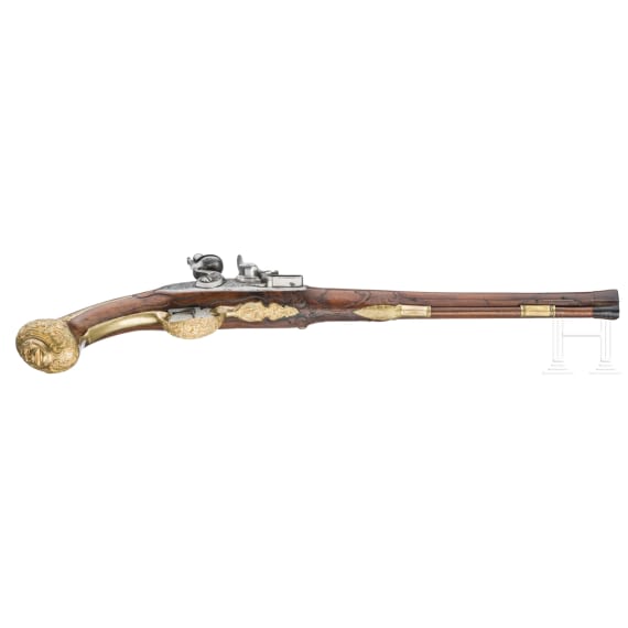 A pair of fine flintlock pistols by Felix Roscher in Carlsbad, circa 1730