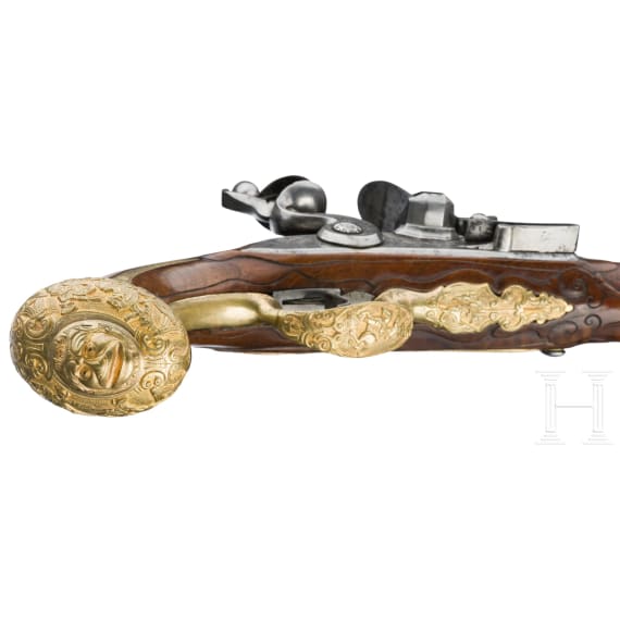 A pair of fine flintlock pistols by Felix Roscher in Carlsbad, circa 1730