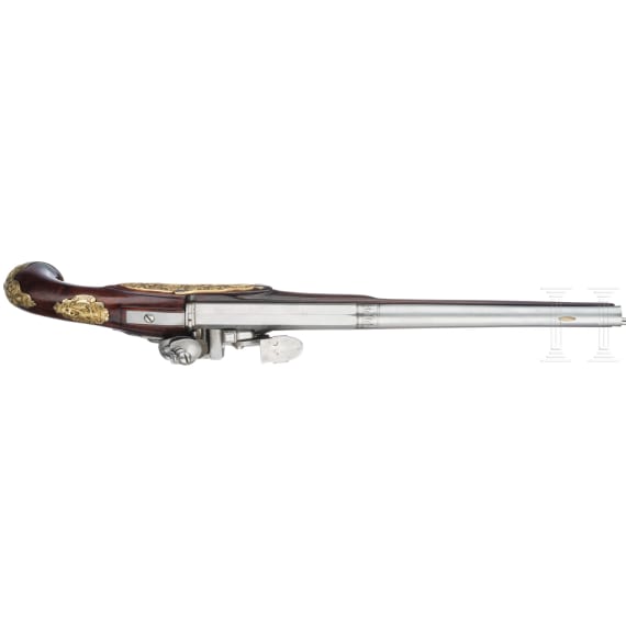 A snaphaunce-lock pistol, probably Franconian, circa 1740
