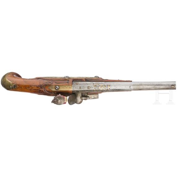 A pair of flintlock pistols, Daniel Thiermay in Paris, circa 1740
