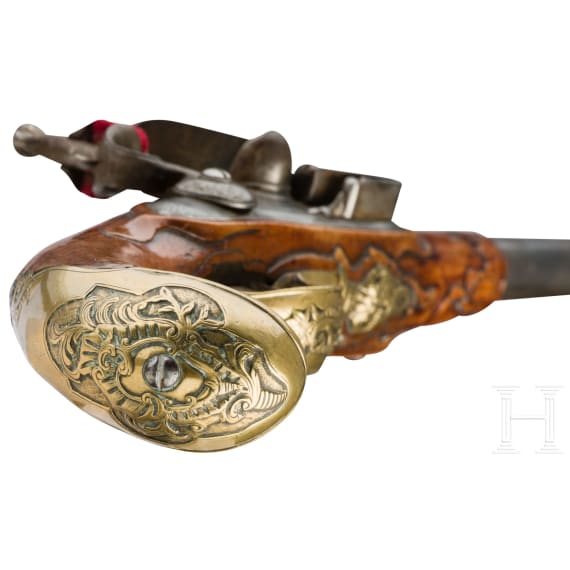 A pair of flintlock pistols, Daniel Thiermay in Paris, circa 1740