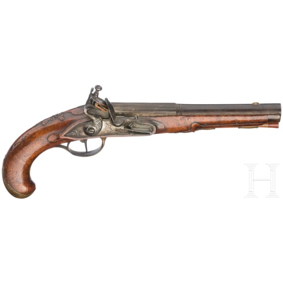 A German flintlock pistol, circa 1760
