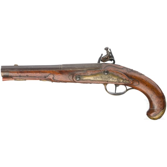 A German flintlock pistol, circa 1760