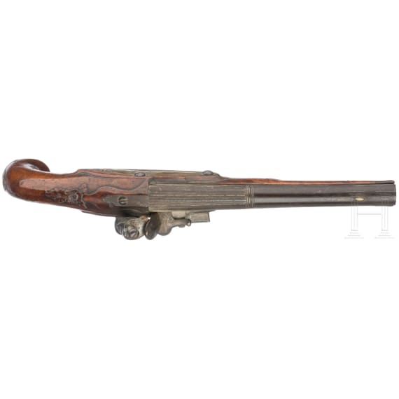 A German flintlock pistol, circa 1760