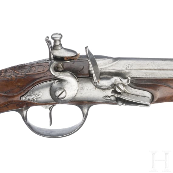 A German flintlock pistol, circa 1760